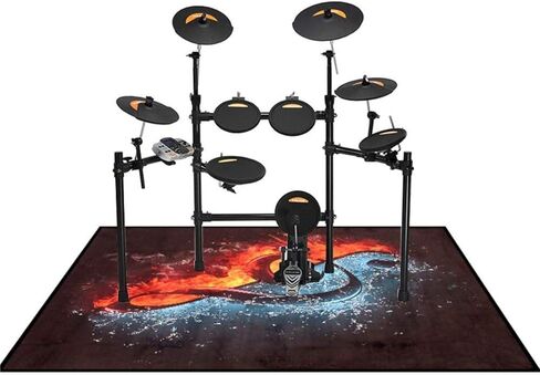 YUANZHOU Drum Rug Drum Mat Soundproof Mat 120CM*80CM,A in Saudi Arabia
