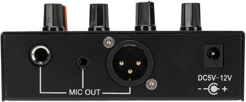 Microphone Preamp Mic Gain Booster 3 Input with 48V Power, XLR Balanced, 3.5mm/6.35mm Output, for Dynamic and Condenser Mic (with 3.5mm Sound Cable) in Saudi Arabia