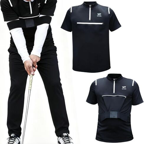 Golf Swing Trainer Aid-Swing Correcting Arm Band,Golf Training aid for Superior Golf Performanc, Unisex, Ideal for All Levels of PlayShort, Black, M in Saudi Arabia