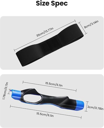 Golf Grip Trainer & Swing Correcting Arm Band, Golf Training Aid Combo- Enhance Grip Strength, Swing Technique and Correct Hand Position in Saudi Arabia