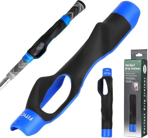 Golf Grip Trainer,Club Grips,Golf Training Aid,Golf Grip Kit,Golf Training Equipment to Improve Hand Positioning(Blue) in Saudi Arabia
