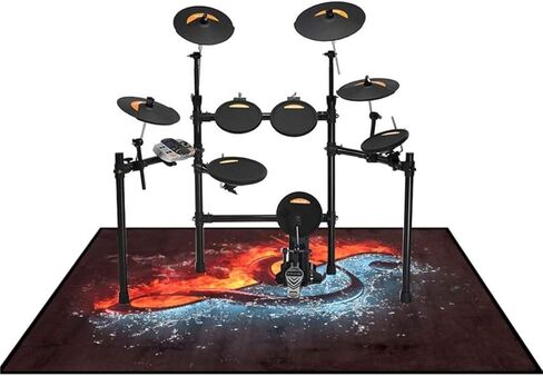 YUANZHOU Drum Rug Drum Mat Soundproof Mat 120CM*80CM,A in Saudi Arabia