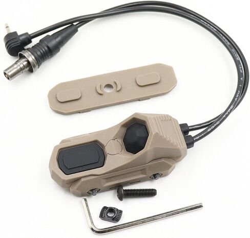 Tactical Dual Remote Pressure Switch Compatible with Crane Laser & SF M300/340/M600/640DF Weapon Lights and Lasers (Crane Laser Plug-Black) in Saudi Arabia