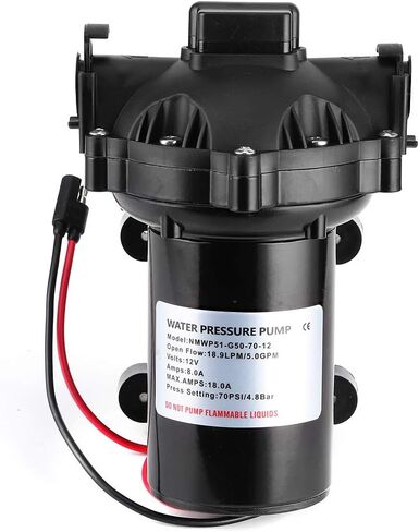 Aramox Self Priming Cleaning Pump Cleaning Accessory, Washdown Deck Cleaning Pump Kit 12V Sea Water Flow 5.0 GPM for Rv Boat Marine in Saudi Arabia