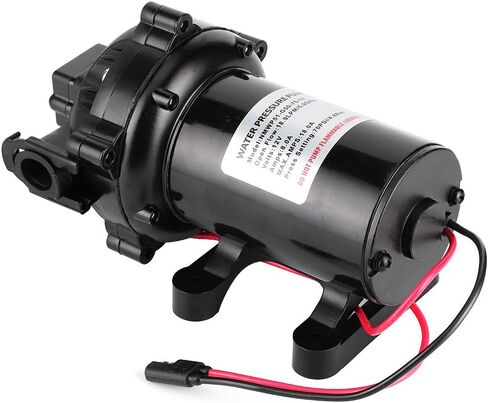 Aramox Self Priming Cleaning Pump Cleaning Accessory, Washdown Deck Cleaning Pump Kit 12V Sea Water Flow 5.0 GPM for Rv Boat Marine in Saudi Arabia
