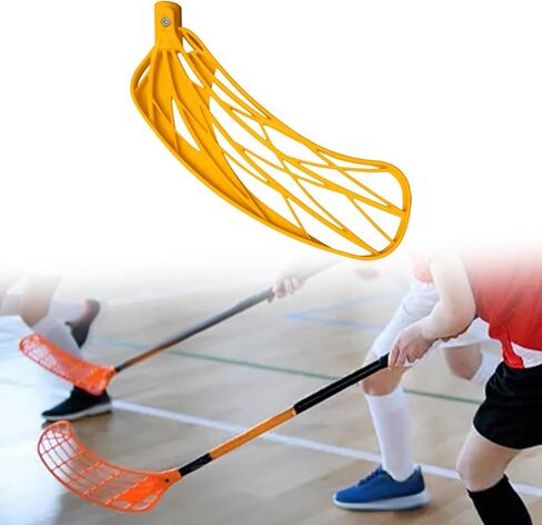 Floorball Sticks Blade, Floorball Hockey Stick, Ice Hockey Equipment, Glass Fiber, Floorball, Replacement Blade, Curved, Yellow Right Hand in Kuwait
