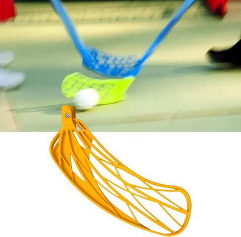 Floorball Sticks Blade, Floorball Hockey Stick, Ice Hockey Equipment, Glass Fiber, Floorball, Replacement Blade, Curved, Yellow Right Hand in Kuwait