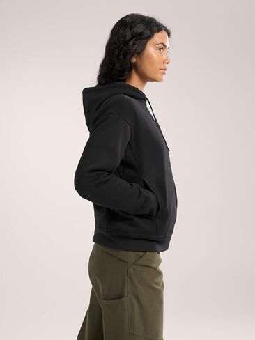 سترة بغطاء للرأس من الصوف بشعار Arc'teryx للسيدات | هودي مريح بمزيج من القطن العضوي in Saudi Arabia