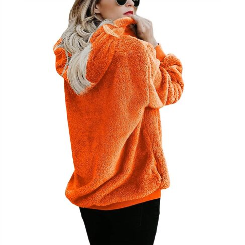 Century Star Womens Fuzzy Hoodies Pullover Sport Hoodie Cozy Oversized Pockets Hooded Sweatshirt Athletic Fleece Hoodies in Saudi Arabia