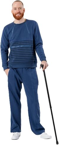 Spoonie Threads Adult Stripe Zip Access Sweatshirt in Kuwait