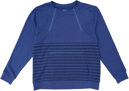 Spoonie Threads Adult Stripe Zip Access Sweatshirt in Kuwait