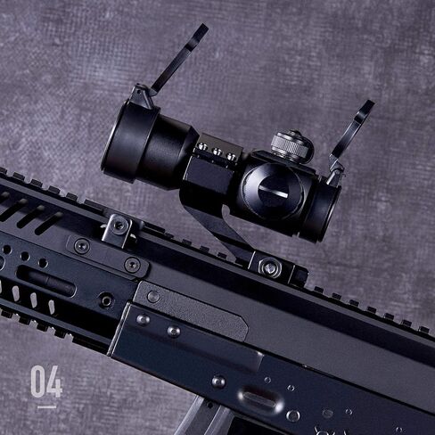 Pinty 1x30 4 MOA جهاز رؤية تكتيكي منعكس بنقطة حمراء وخضراء مع حامل ناتئ Picatinny باللون الأسود والكاكي (أسود) in Kuwait