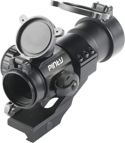 Pinty 1x30 4 MOA جهاز رؤية تكتيكي منعكس بنقطة حمراء وخضراء مع حامل ناتئ Picatinny باللون الأسود والكاكي (أسود) in Kuwait