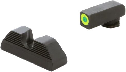 AMERIGLO Green Tritium Front, Black Serrated U Notch Rear, Protector Sight Set Compatible with Glock 42, 43, 43X, 48 in Saudi Arabia
