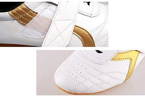 Taekwondo Shoes, Dilwe PU Leather Soft Sole Taekwondo Shoes for Taichi Gym Training (40) in Saudi Arabia