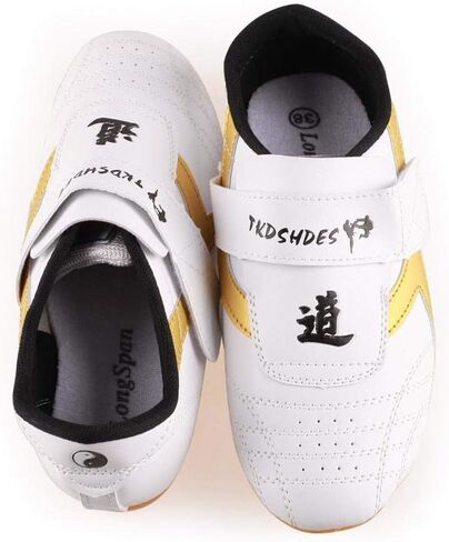 Taekwondo Shoes, Dilwe PU Leather Soft Sole Taekwondo Shoes for Taichi Gym Training (40) in Saudi Arabia