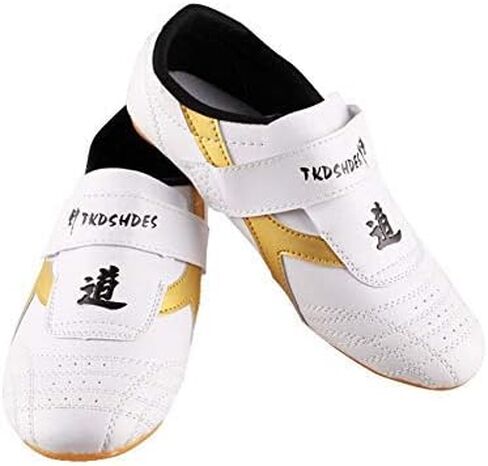 Taekwondo Shoes, Dilwe PU Leather Soft Sole Taekwondo Shoes for Taichi Gym Training (40) in Saudi Arabia