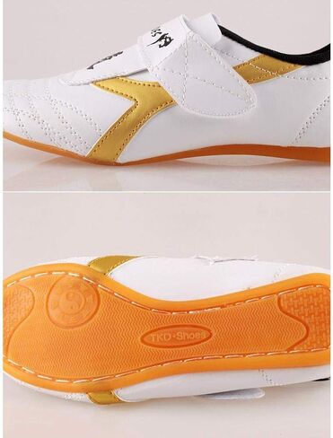 Taekwondo Shoes, Dilwe PU Leather Soft Sole Taekwondo Shoes for Taichi Gym Training (40) in Saudi Arabia