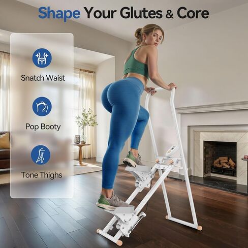 Niceday Steppers for Exercise at Home, Stair Stepper with Handlebar, Stair Climber, Stair Master with 300LBS Loading Capacity in Kuwait