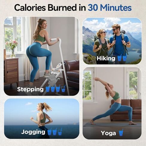 Niceday Steppers for Exercise at Home, Stair Stepper with Handlebar, Stair Climber, Stair Master with 300LBS Loading Capacity in Kuwait