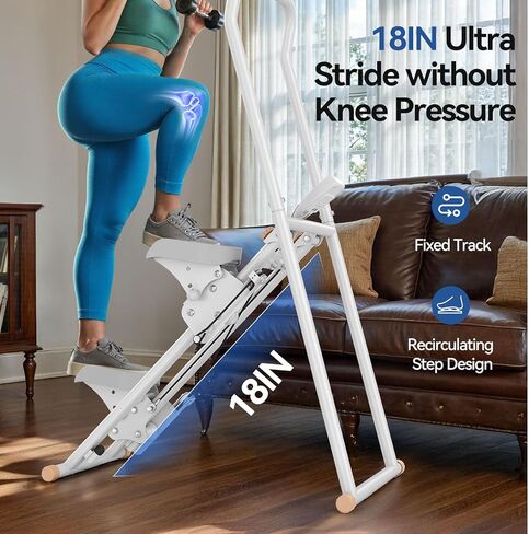 Niceday Steppers for Exercise at Home, Stair Stepper with Handlebar, Stair Climber, Stair Master with 300LBS Loading Capacity in Kuwait