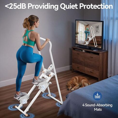 Niceday Steppers for Exercise at Home, Stair Stepper with Handlebar, Stair Climber, Stair Master with 300LBS Loading Capacity in Kuwait