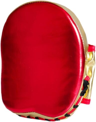 Boxing Curved ing Mitts Round Pad Breathable Hand Target Gloves for Practicing Workout Karate MMA Bag, Red in Kuwait
