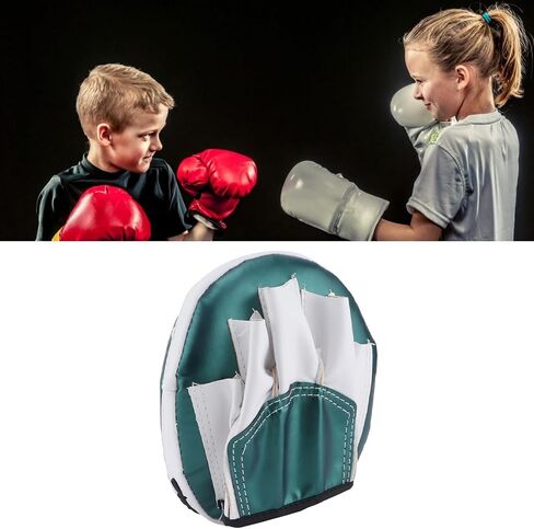 Muay Thai Half Finger Small Hand Target Reaction Training Target Suitable for Children and Adults Arc Shaped Round with Foot Taekwondo Mini Hand High Density EVA (Green) in Saudi Arabia