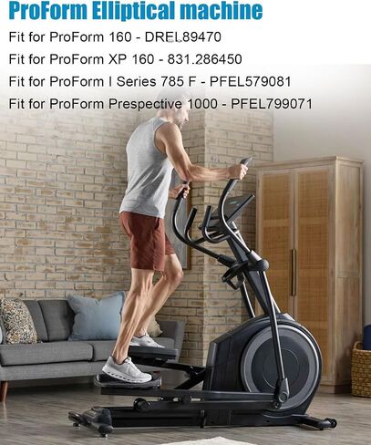 Elliptical Roller Wheel Replace 238880 Fit for ProForm Elliptical Various Models, Elliptical Leg Roller 3" W x 4" D Black in Saudi Arabia