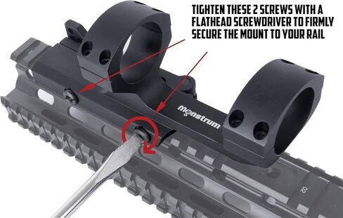 Monstrum Slim Profile Series Cantilever Offset Picatinny Scope Mount with Quick Release in Kuwait