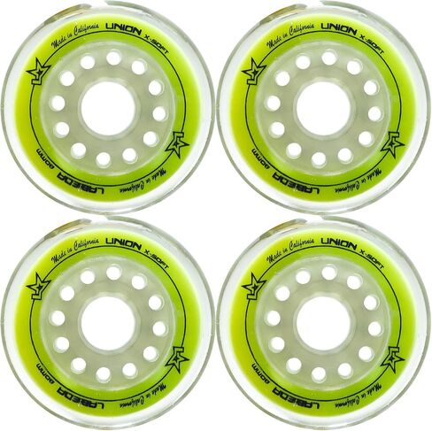 Labeda Roller Hockey Wheels Union Premium Performance Inline Skate Wheel 4-Pack - Choose Size and Color in Saudi Arabia