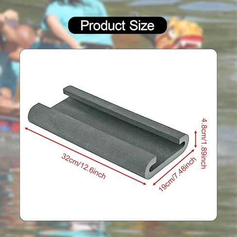Dragon Boat Seat Pad Flotation Cushion EVA Dragon Boats Saddle for Outdoor Competition Rowing Tools Kayaking, Gray in Saudi Arabia