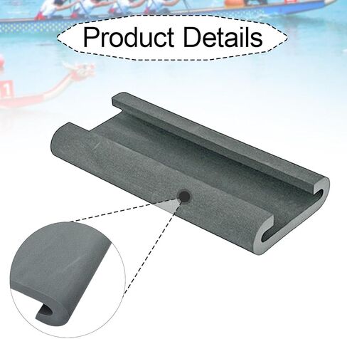 Dragon Boat Seat Pad Flotation Cushion EVA Dragon Boats Saddle for Outdoor Competition Rowing Tools Kayaking, Gray in Saudi Arabia