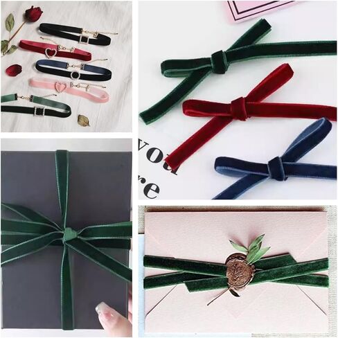 ABBAOWW Red Velvet Ribbon 1/2 بوصة عرض 50 ياردة شريط عيد الميلاد للهدية غلاف زهرة باقة القوس صنع الحرف ديكور المنزل in Kuwait