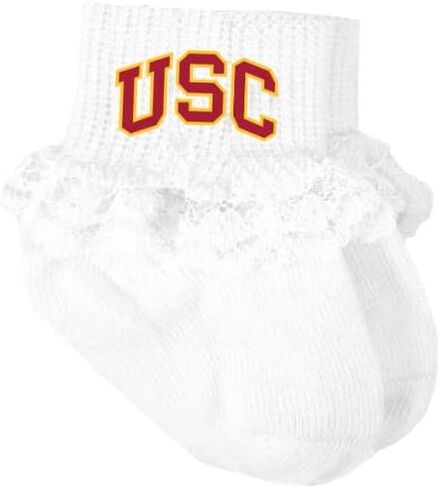 جوارب أطفال مرخصة من Southern Cal USC Trojans مع دانتيل، 0-6 أشهر in Saudi Arabia