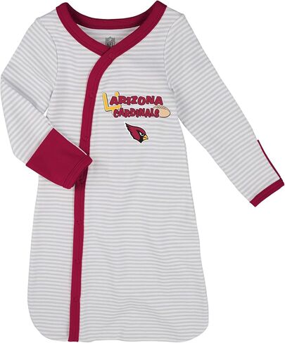 بيجامة نوم ناعمة من Outerstuff NFL Arizona Cardinals لحديثي الولادة من الجنسين مع قبعة وجوارب، مقاس واحد (0m-9m) in Saudi Arabia
