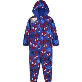 Marvel Spidey Rain Suit for Boys Toddlers Waterproof Hooded Fleece Lined Kids Rain Gear Waterproof Coveralls Gifts for Kids in Kuwait