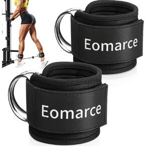 2PCS Set Premium Cable Kick Back Ankle Straps for Cable Machines Women & Men, Glute Kickback Ankle Strap for Workout, Ankle Cuff Cable Attachment Wraps weights, Tobilleras Para Mujer Gym Leg in Saudi Arabia