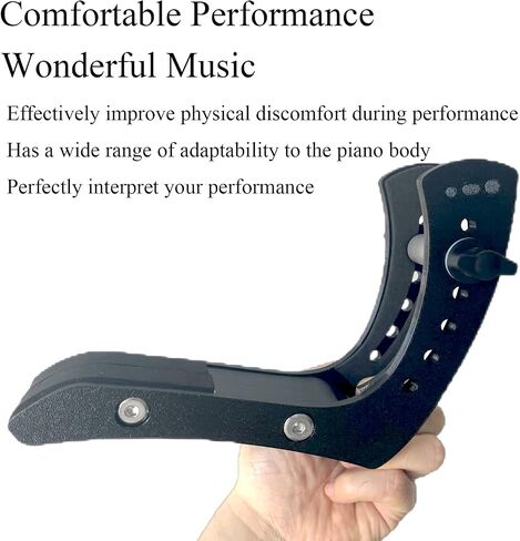 Guitar Support, Electric Guitar Foot Rest, Adjustable Width, Ultra Wide Range of Body Adaptability, Relieves Hand Pressure -Black in Kuwait