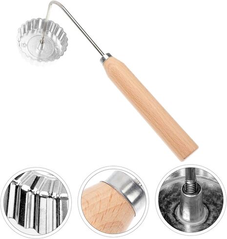 GANAZONO Timbale Mold Handle Aluminum Alloy and Wood Home Timbale Set Kitchen Supply for Easy Cooking in Saudi Arabia