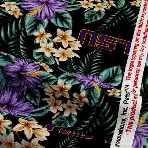 NCAA Louisiana State Tigers Tropical, Fabric by the Yard in Saudi Arabia
