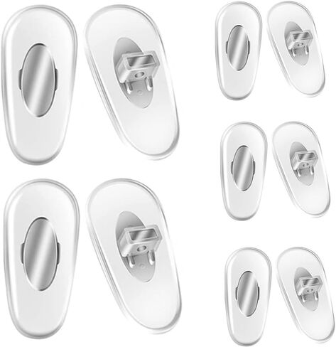 5 Pairs Nose Pads Replacement for RayBan,Push-in/Plug-in Nose Pieces Fit for Ray Ban Sunglasss Eyeglasss Frames,Soft Silicone Anti-Slip Glasses Nose Guards for Eyewear Parts Repair Kits in Saudi Arabia