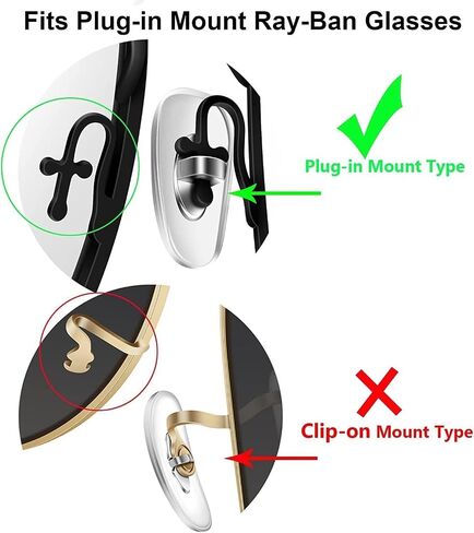 5 Pairs Nose Pads Replacement for RayBan,Push-in/Plug-in Nose Pieces Fit for Ray Ban Sunglasss Eyeglasss Frames,Soft Silicone Anti-Slip Glasses Nose Guards for Eyewear Parts Repair Kits in Saudi Arabia