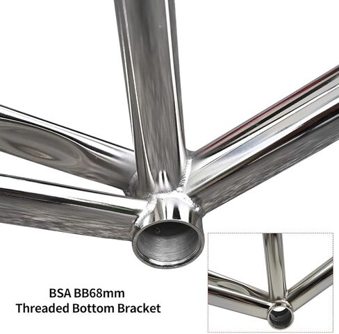 47 50 53 سم إطار فولاذي Cr-Mo 700C إطارات دراجة الطريق سريعة الإصدار 100/130 مم C فرامل BSA BB68mm(53 سم) in Saudi Arabia