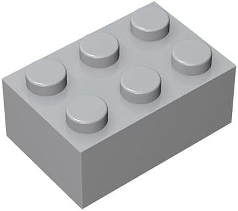 Classic Bulk Brick Block 2x3, 100 Piece Golden Brick 2x3,Compatible with Lego Parts and Pieces 3002, Creative Play Set - Compatible with Major Brands(Colour:Golden) in Kuwait