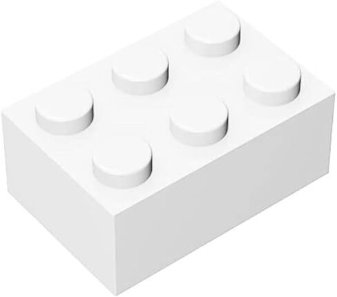 Classic Bulk Brick Block 2x3, 100 Piece Golden Brick 2x3,Compatible with Lego Parts and Pieces 3002, Creative Play Set - Compatible with Major Brands(Colour:Golden) in Saudi Arabia
