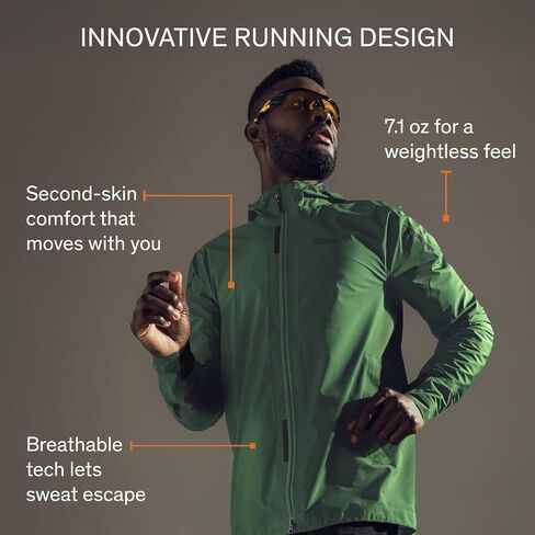 Gore Wear Men's Concurve GTX Running Jacket - Black | واسطة in Kuwait