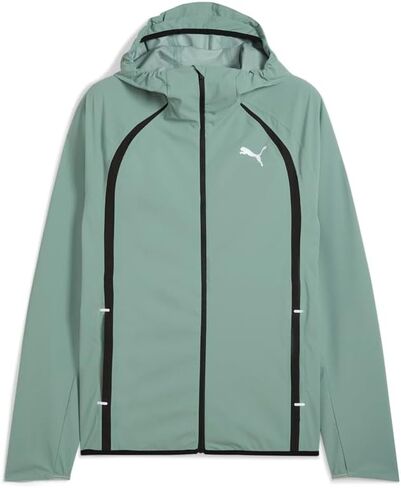 سترة PUMA للرجال Run Ultraweave Raincell ملابس خارجية رياضية كاجوال قابلة للتنفس - أخضر - مقاس S in Saudi Arabia
