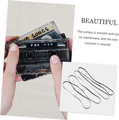 ibasenice 2sets Vinyl Record Player Belt Set High Wear Resistance Flexible One-Piece Molding 4pcs*2 in Saudi Arabia