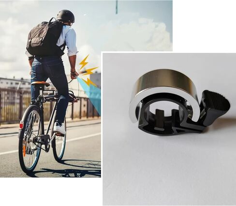 Bicycle Bell Super Loud Mountain Bike Universal Adult Bicycle Invisible Horn Riding Equipment Accessories Invisible Horn Folding in Saudi Arabia